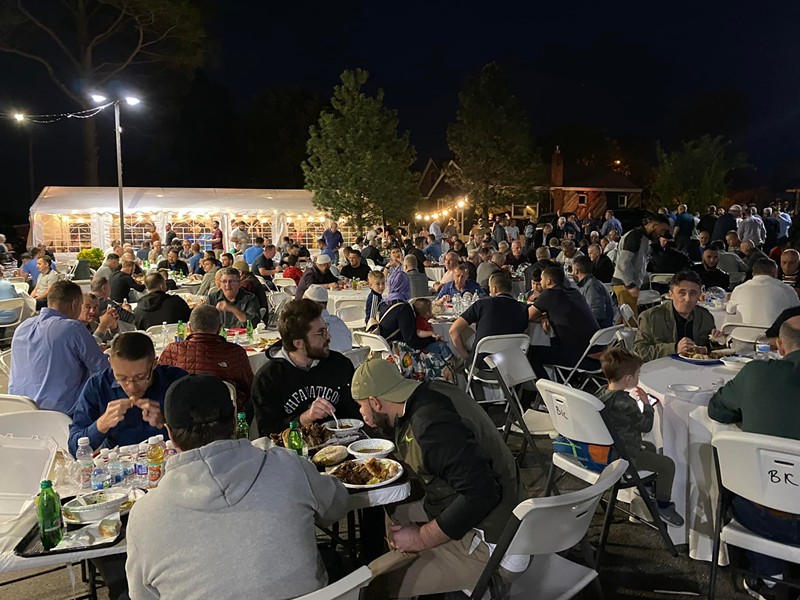 Laylat al-Qadr is a holiday during Ramadan.  Many Muslims from the Bosnian community gathered at the Bosnian Islamic Center for a service and then to break the fast together after sunset.  - COURTESY OF THE ISLAMIC CENTER OF BOSNIA