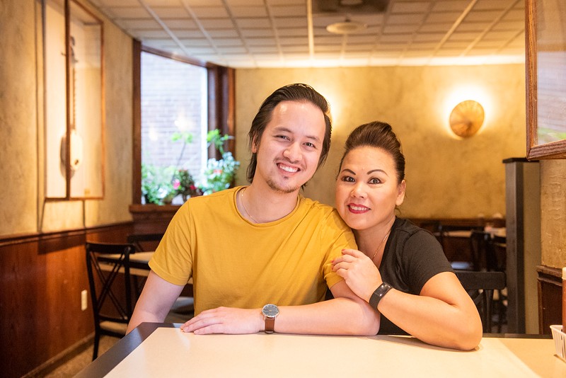 Andrew and Tami Trinh say a bittersweet goodbye. - Vu Phong