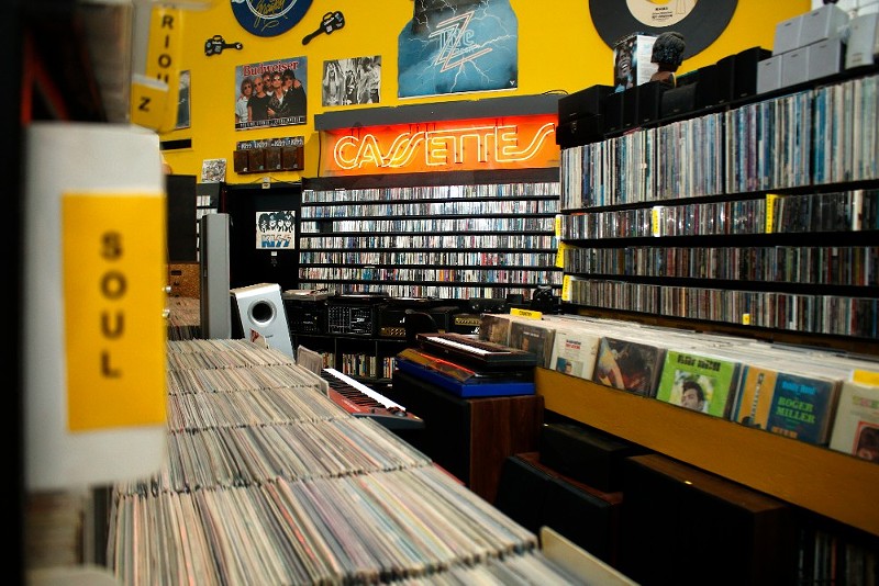 Record Exchange sells anything from cassettes and LPs to DVDs and VCR tapes. - Monica Obradovic