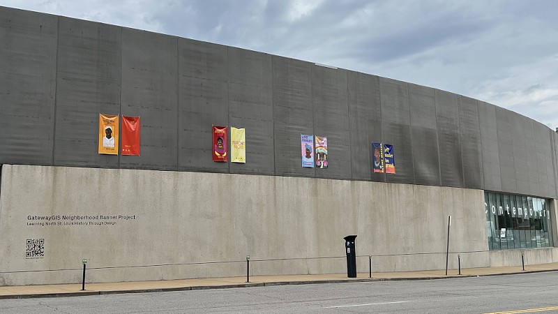 The banners will be on display through September 18. - Courtesy Contemporary Art Museum