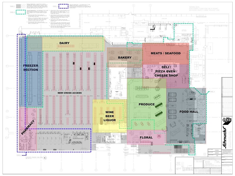 The new floor plan for the Crestwood Schnucks shows that the store will be adding a food hall. - SCOTT SHIPLEY/SCHNUCKS