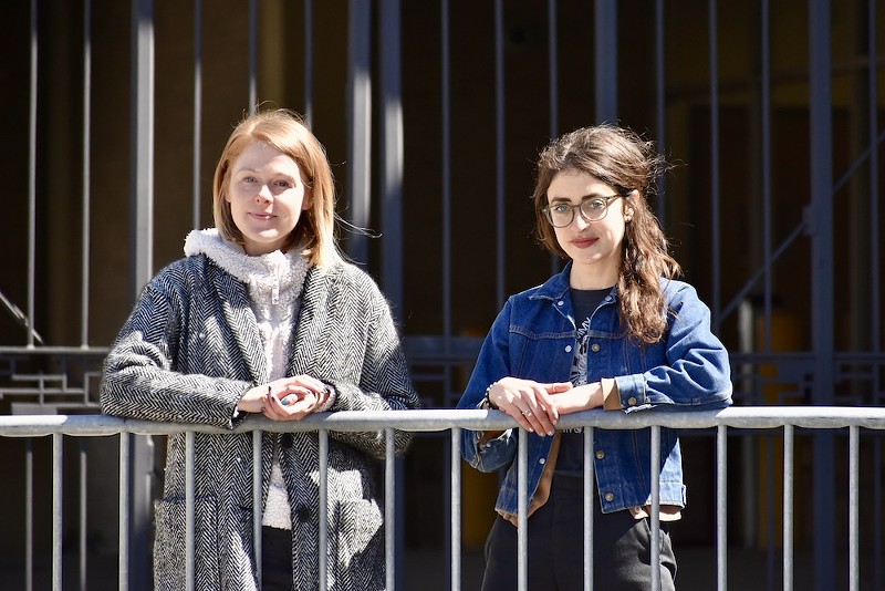 Emily Boullear (left) and Christina Hake, founders of Free Thought, are working to bring books to Missouri prisons. - REUBEN HEMMER