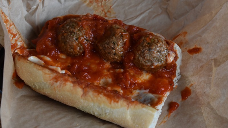 The sub is made with St. Louis-based Hungry Planet's plant-based meatballs.