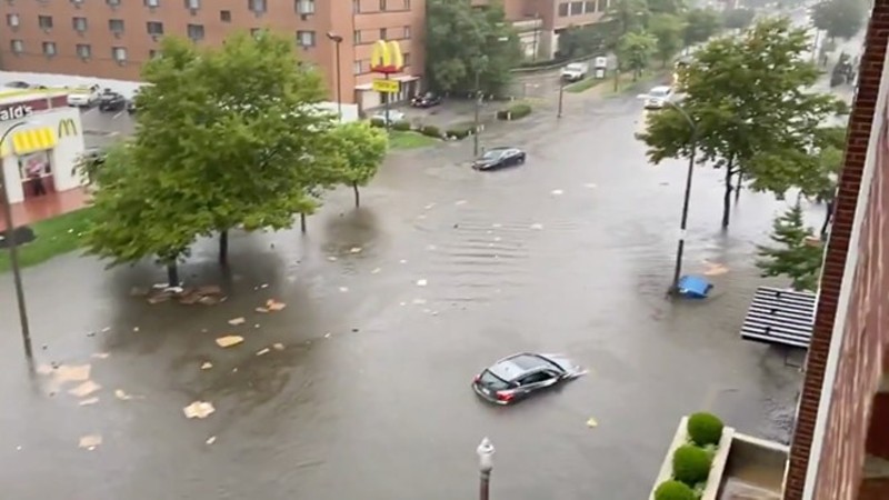Flash floods struck the St. Louis area this summer. - Screengrab from @FMtheWeatherman / Twitter