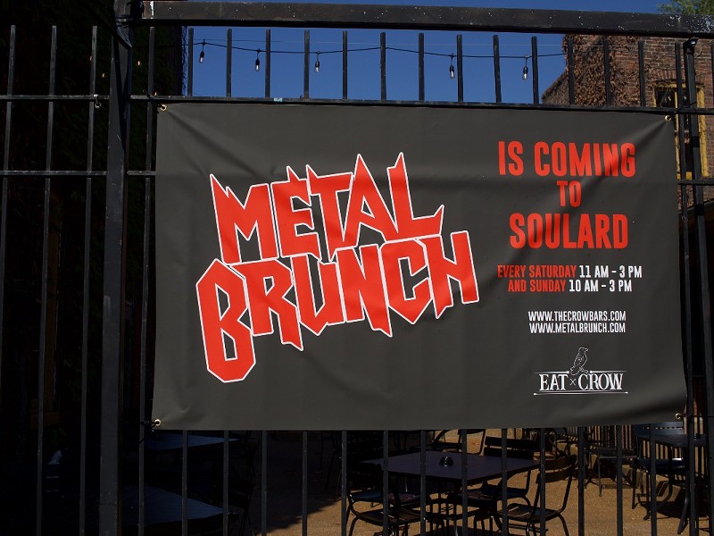 Eat Crow's Metal Brunch is about 80 percent similar to its sister restaurant, the Crow's Nest.