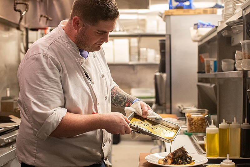 Chef and co-owner Matthew Glickert parlayed his years-long training under the esteemed Bill Cardwell into an outstanding farm-to-table menu. - Mabel Suen