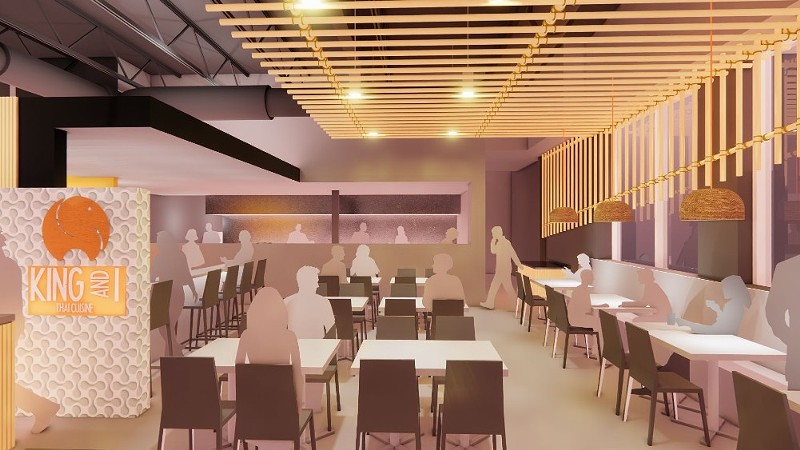 A rendering of the new King & I dining room.  - Courtesy of Revel Architects