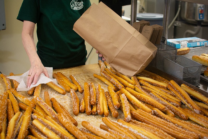 Legend has it that Gus' Pretzels is where the pretzel stick was invented. - Andy Paulissen