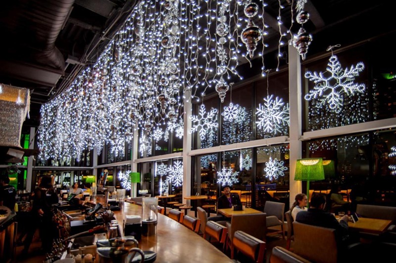 The bar 360 will be decked out like a snow globe this holiday season.