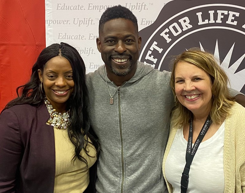 Katrice Noble, Sterling K. Brown and Alison Owens