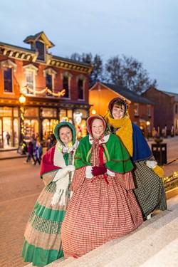 Some of the characters you'll see at Historic Main Street.