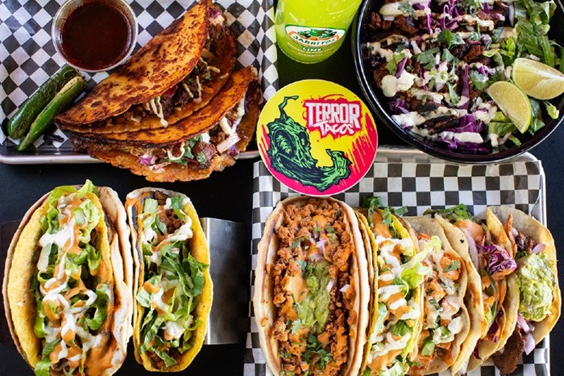 A selection of Terror Tacos offerings.