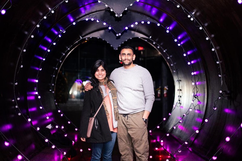 Cute couples will line up to have their picture taken in the Tunnel of Love.