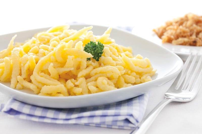 Spaetzle is a traditional German dish.