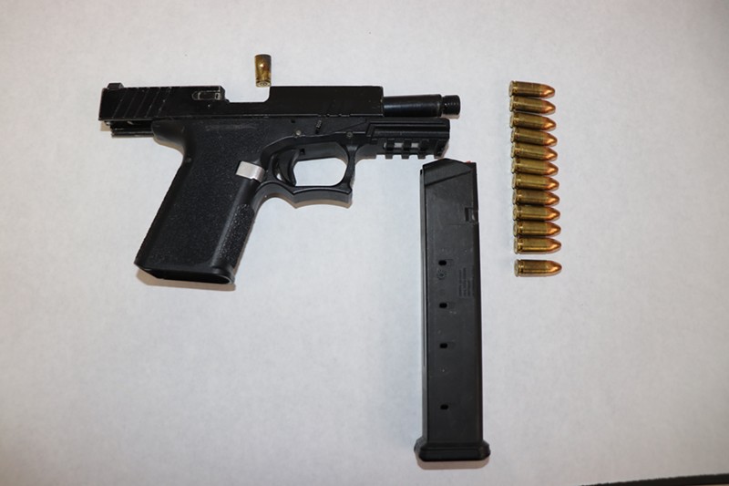 The gun police say was used by the 35-year-old who allegedly shot two police officers.