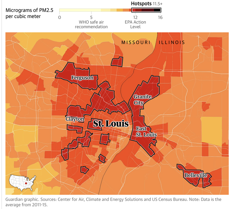St. Louis Is Among the 10 Worst Places in the US for Air Pollution