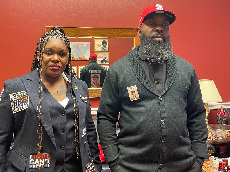 Cori Bush before the State of the Union address with her guest, Michael Brown Sr., whose son Michael Brown was killed by police. - COURTESY CORI BUSH