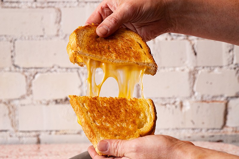 The Forever Young “Adult” grilled cheese has colby, American and mozzarella cheeses.