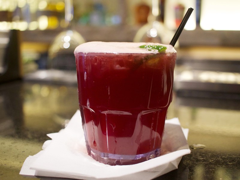 The Zobo is made with hibiscus flowers, ginger, pineapple juice and vodka.