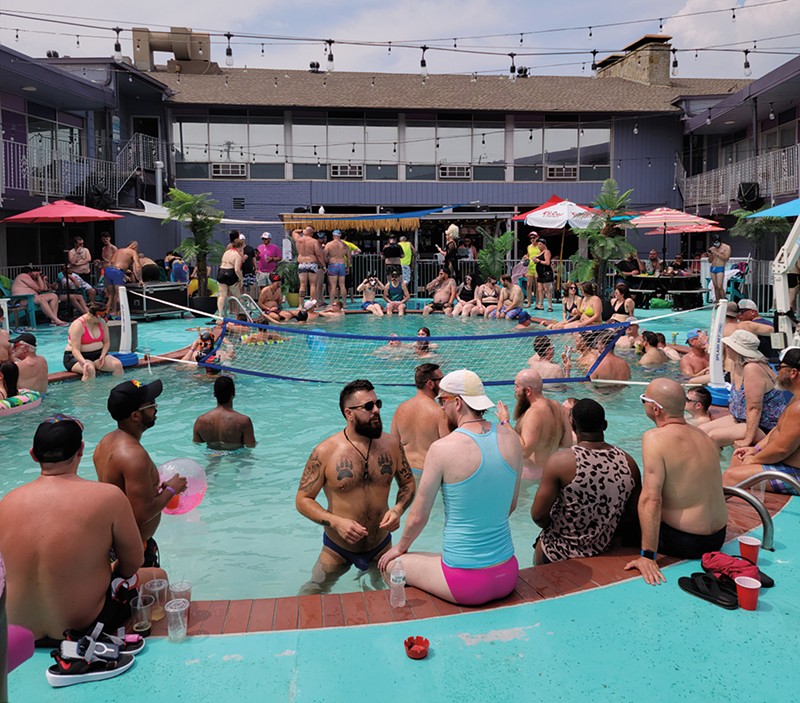 The District Hotel’s twin pools are a major party destination.