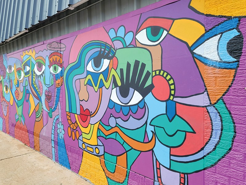 The walkable 39th Street District is vibrant and colorful.