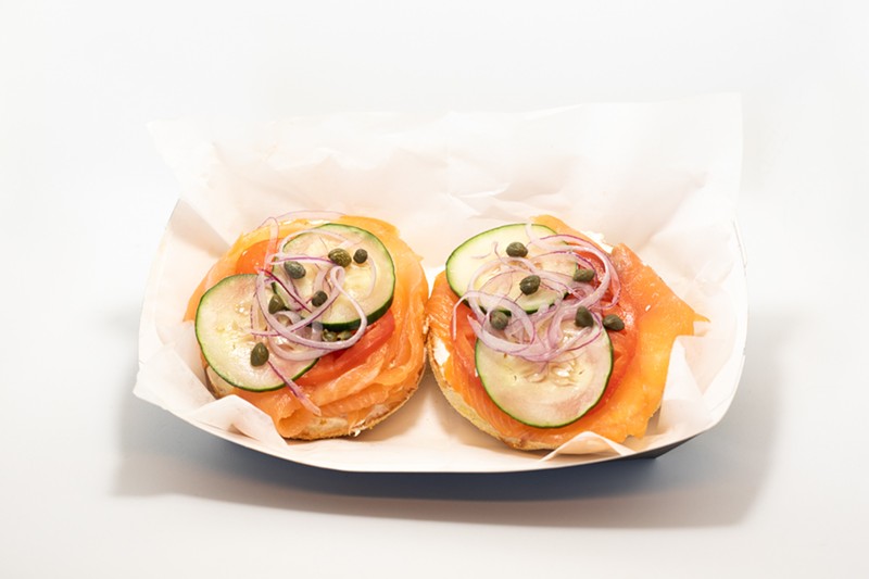 Lefty’s Nova lox is sourced from Samaki Smoked Fish, tastes like butter and has a velvet-like texture.