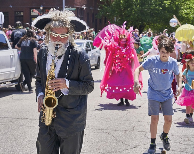 Even if you're not the Coolest Man in the World (pictured on the left), you are still invited to participate in the People's Joy Parade. - THEO WELLING