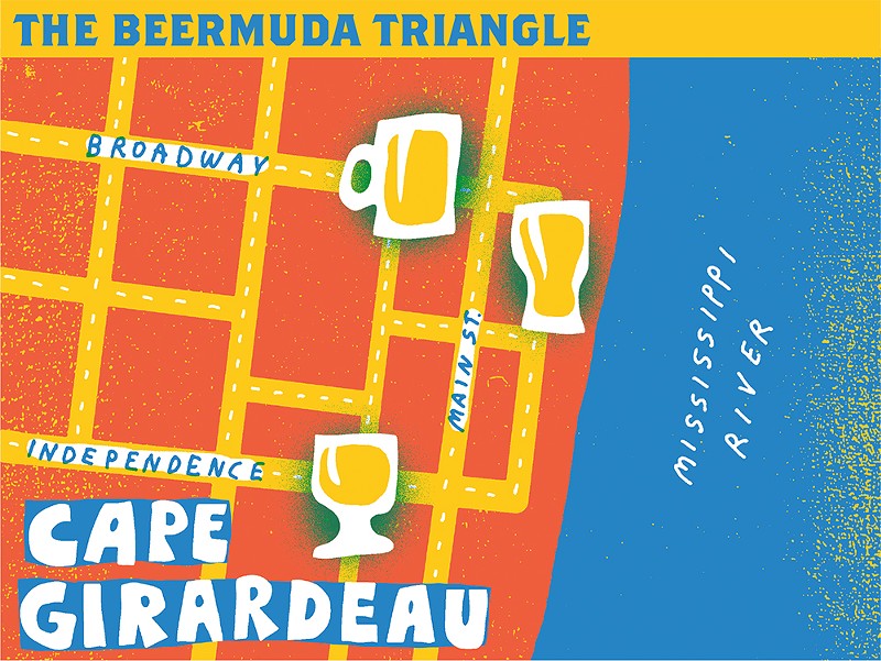 The Beermuda Triangle in Cape Girardeau offers all the delights of a beer trip — with stops within walking distance so all can imbibe.