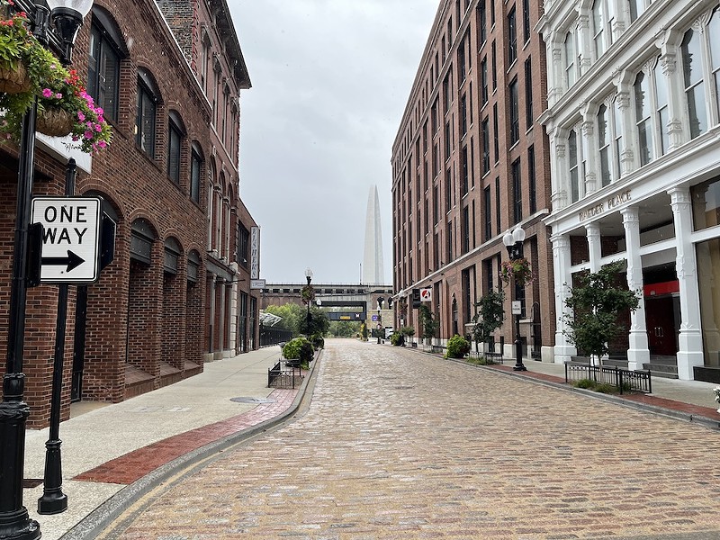 Abstrakt Marketing Group has significant office space in the Laclede’s Landing, including in the building to the right. - RYAN KRULL