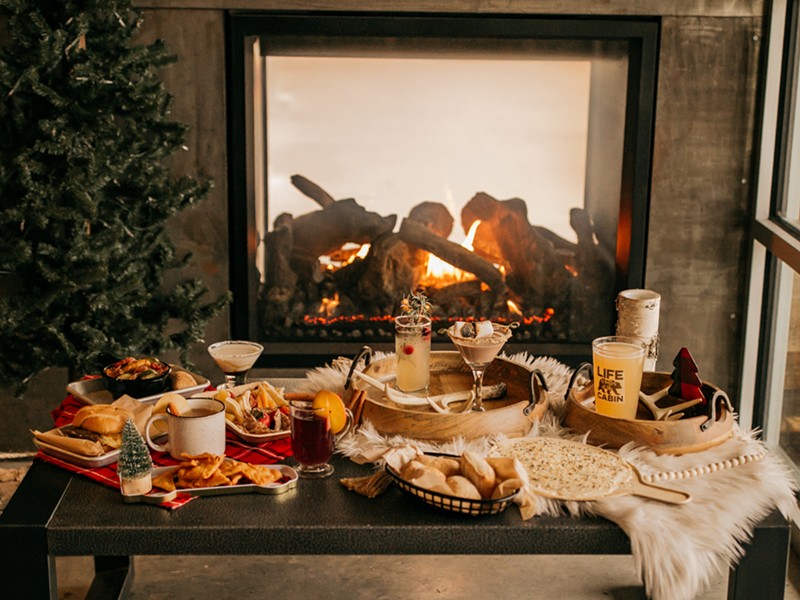 The pop-up bar serves hard cider, specialty cocktails and bites best enjoyed in front of a roaring fire.