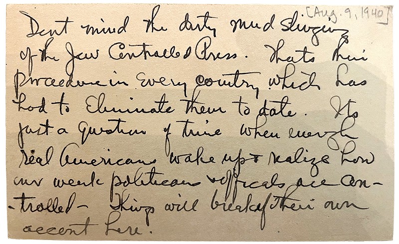 Correspondence sent to Charles Lindbergh, part of the Missouri Historical Society's collection. - MISSOURI HISTORICAL SOCIETY