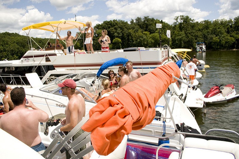 You can keep the party going at Party Cove — safely — thanks to a new app-based boat-for-hire service that hopes to open this summer in the Lake of the Ozarks. - PHOTO COURTESY OF FLICKR/BRIAN AMBROZY