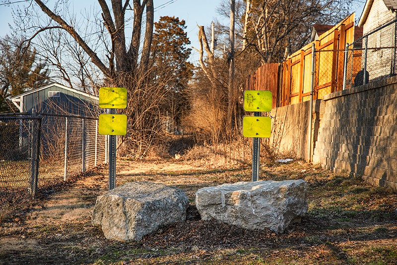 Lindenwood Park's alley to nowhere stops abruptly. - ZACHARY LINHARES