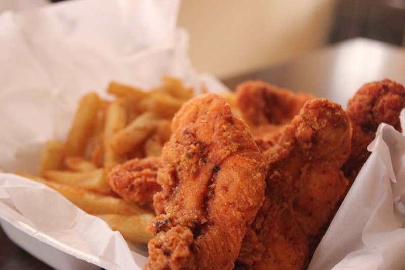 Chicken tenders are large and meaty. - PHOTO BY SARAH FENSKE