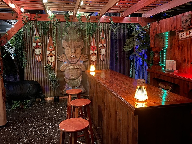One of the scenarios includes a tiki bar. - COURTESY OF ADVENTURES OF INTRIGUE