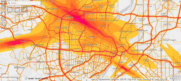 New Interactive Map Shows Just How Noisy St. Louis Is