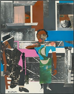 Summertime, 1967; collage on board; 56 x 44 inches.