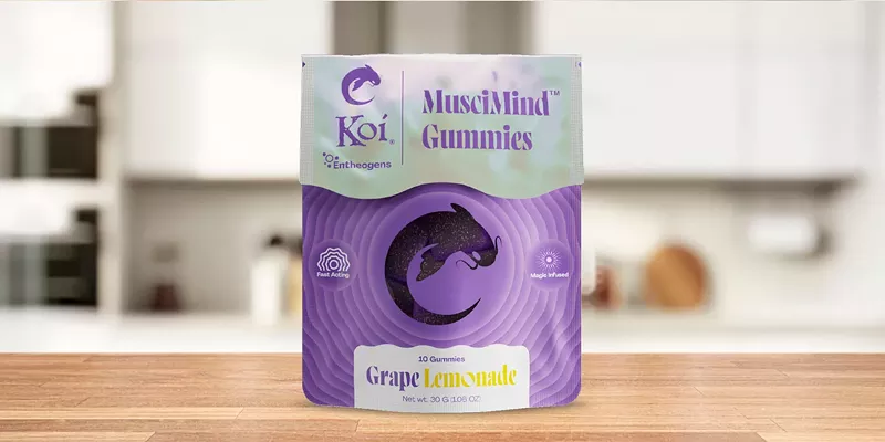 Koi MusciMind Gummies, the best overall choice for magic mushroom edibles.