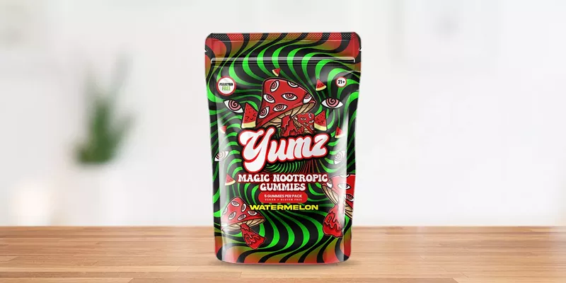 Yumz Magic Mushroom Gummies for a soothing body buzz and relaxation.