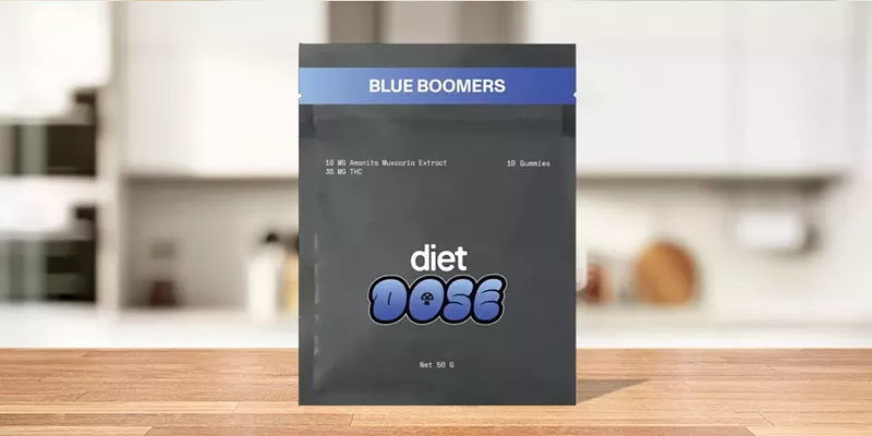 Diet Smoke Blue Boomers Amanita Muscaria Gummies for potent and strong effects.