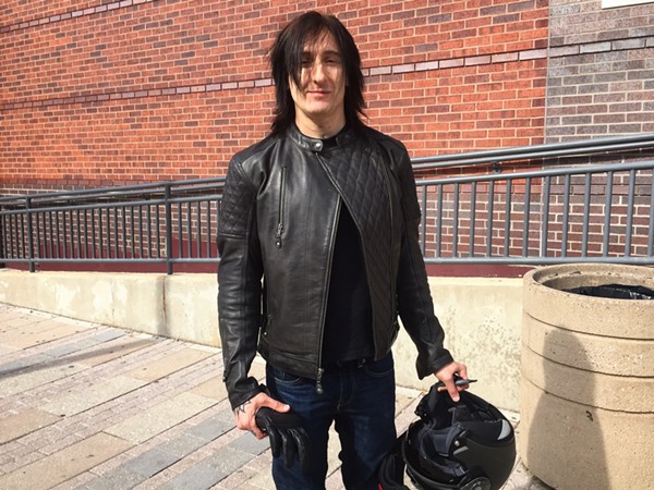 Richard Fortus stopped in to pay his respects - photo by Jaime Lees