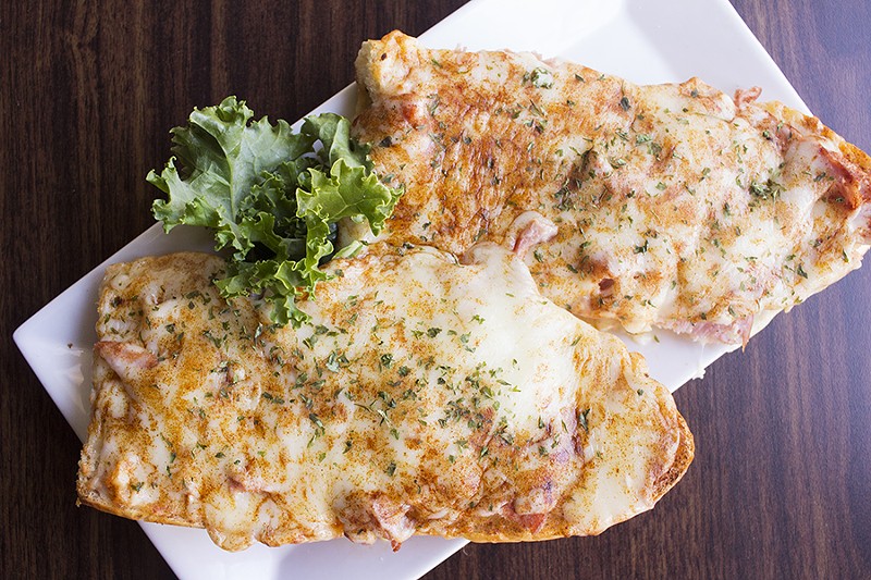 "Loaded Garlic Bread" is a delicious riff on a Gerber. - PHOTO BY MABEL SUEN
