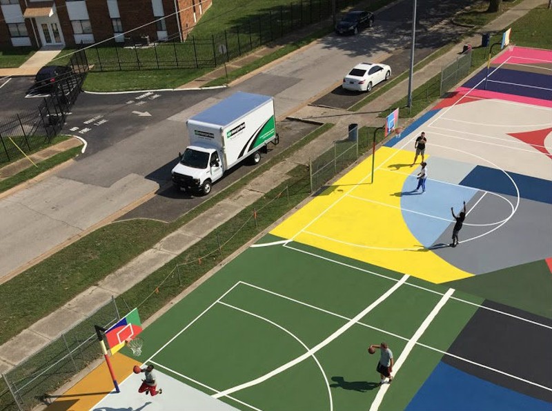 A closer view of the Kinloch courts. - COURTESY OF DANIEL PETERSON