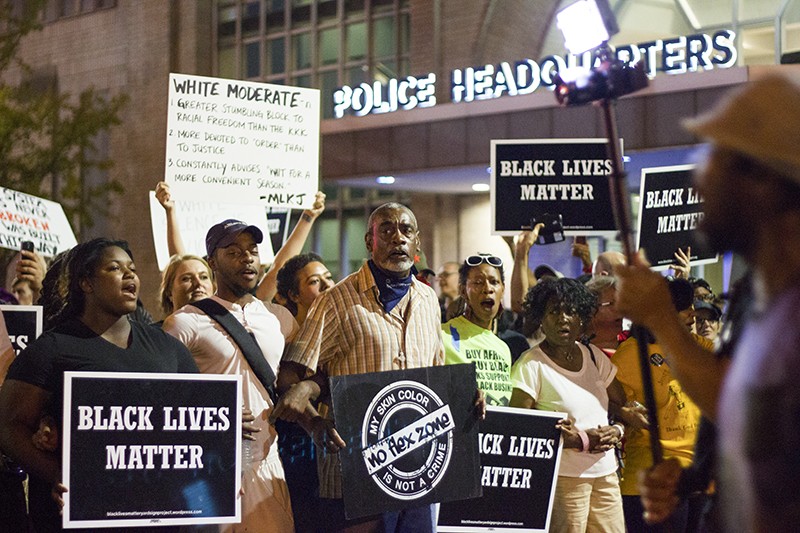 Protest at Police Headquarters Calls for Resignation of Chief O'Toole