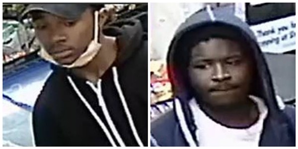 These two men have been identified as "persons of the interest" by St. Louis police. - IMAGES COURTESY OF SLMPD