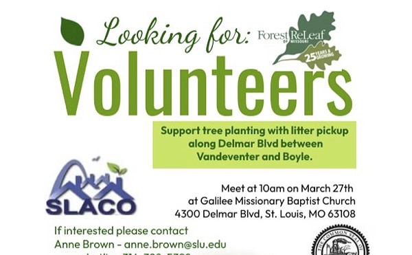 Tree Planting on Delmar Blvd - Volunteer Litter Pick up