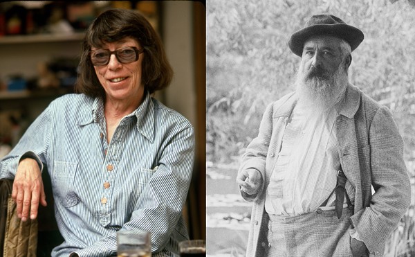 Joan Mitchell (left), Claude Monet (right)