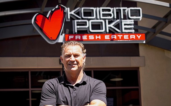 Former Cardinals pitcher Todd Stottlemyre stands in front of Kobito Poké, the restaurant line he co-founded.
