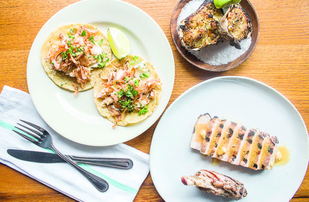 An array of dishes at this year’s best new restaurant, Público.