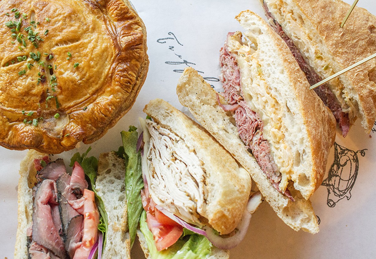 An array of sandwiches at Truffles Butchery -- and, oh, that pot pie!